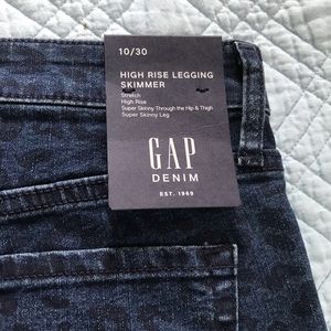 Gap Skinny High Rise Leopard Denim Leggings